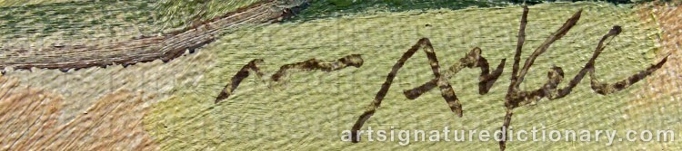Signature by Adrian Van ARKEL