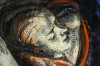 Close-up details showing Oskar KOKOSCHKA signature forgery characteristics