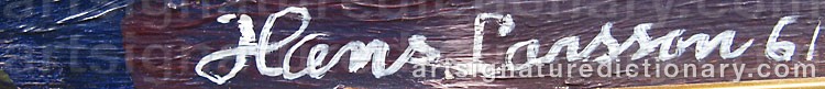 Signature by Hans LARSSON