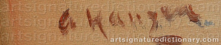 Signature by Alexei Vasilievich HANZEN