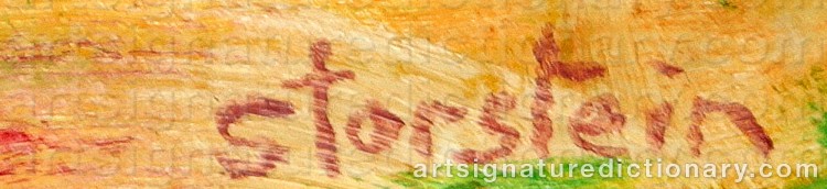 Signature by Aage STORSTEIN