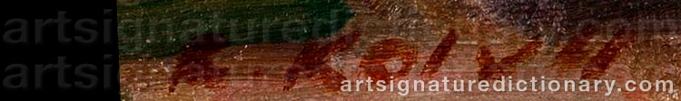 Signature by Rudolf KOIVU