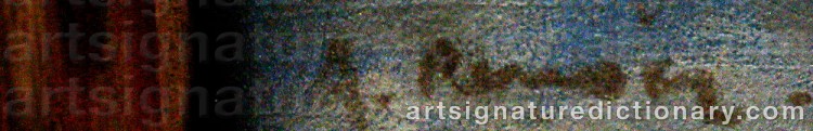 Signature by Pierre Auguste RENOIR