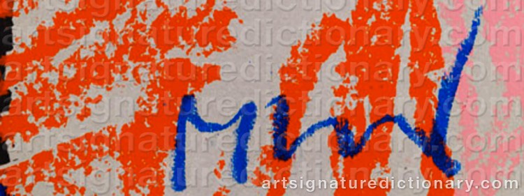 Signature by Markus LÜPERTZ