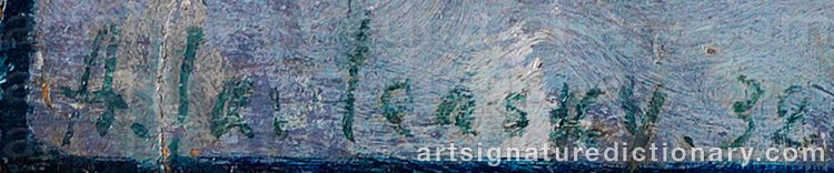 Signature by Alexei Von JAWLENSKY