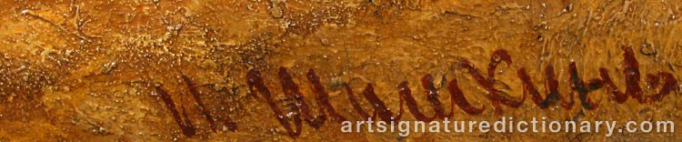 Signature by Ivan Ivanovitch SHISHKIN