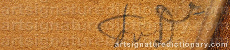 Signature by Fritz Von DARDEL