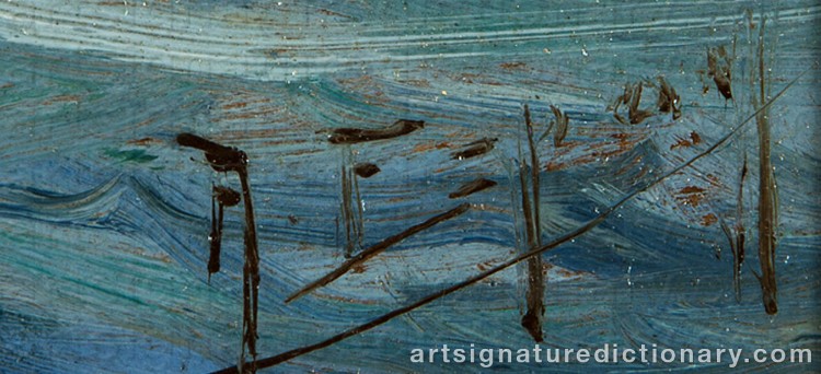 Authentic signature by Angel ESPOY on Painting/Watercolour artwork