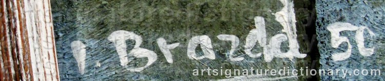 Signature by Jan BRAZDA
