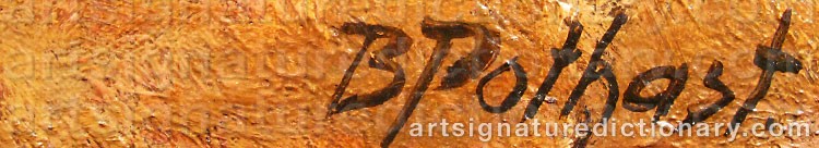 Signature by Bernard POTHAST