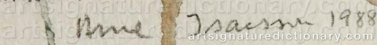 Authentic signature by Arne ISACSSON on Painting/Watercolour artwork