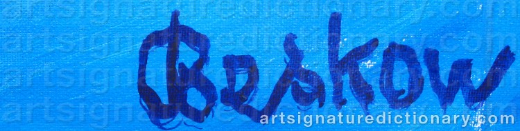 Signature by Bo BESKOW