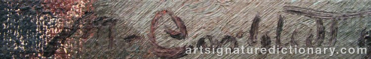 Authentic signature by Mikko CARLSTEDT on artwork