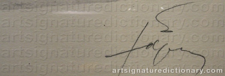 Signature by Antoni TAPIES