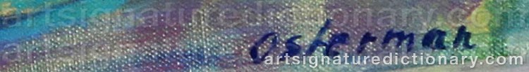 Signature by Elvine OSTERMAN