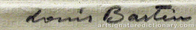 Signature by Louis BASTIN