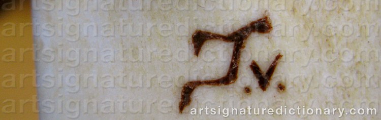 Authentic signature by Ingvar (Sami Artist) SVONNI on Other artwork