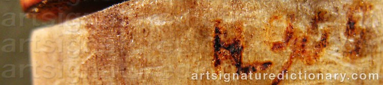 Authentic signature by SAAMI HANDICRAFTS on artwork
