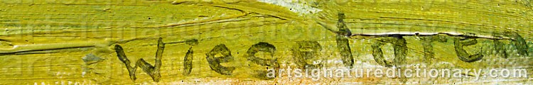 Signature by Gertrud WIESELGREN