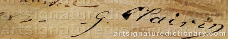 Signature by Georges Jules Victor CLAIRIN