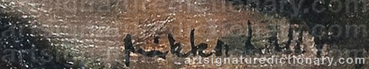 Authentic signature by Mikko LAASIO on  artwork