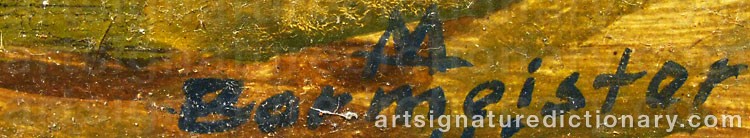 Authentic signature by Märt BORMEISTER on  artwork