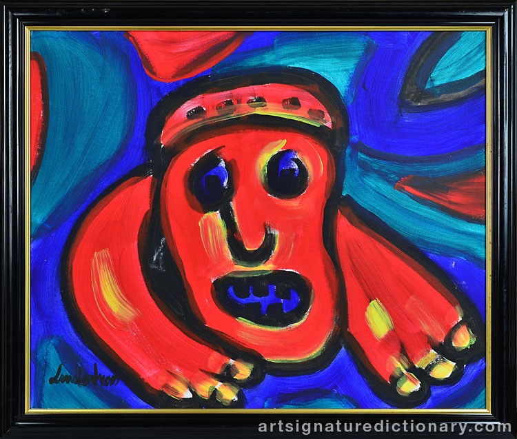 Close-up details showing Bengt LINDSTRÖM signature forgery characteristics