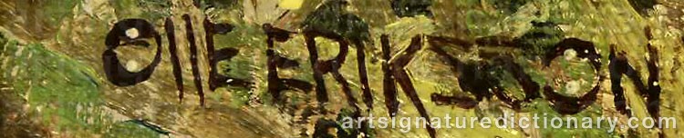 Signature by Olle ‘Droppen’ ERIKSSON