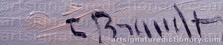 Signature by Carl BRANDT