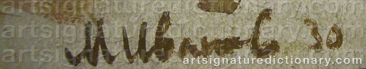 Signature by Mikhail Filippovich IVANOV