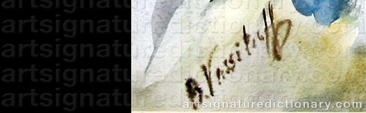 Authentic signature by Boris VASSILOFF on  artwork