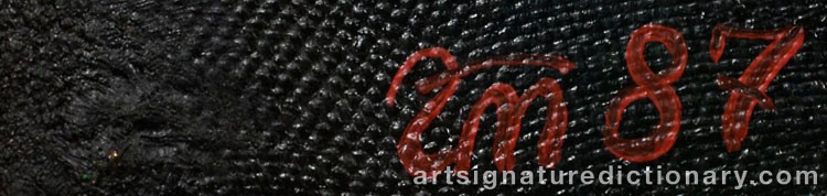 Authentic signature by Gennadi TROSHKOV on  artwork