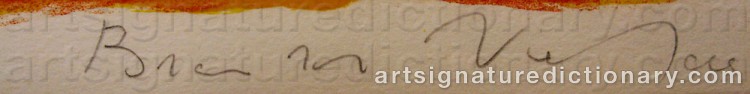 Signature by Bram Van VELDE