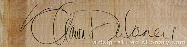 Authentic signature by Shawn DULANEY on  artwork