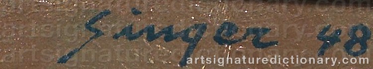 Signature by Clyde SINGER