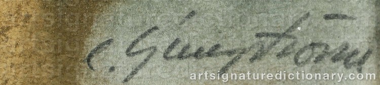Signature by Carl-Erik LJUNGSTRÖM