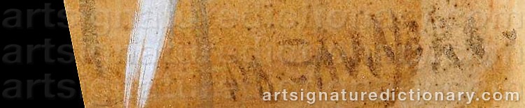 Authentic signature by Martha SAWYERS on  artwork