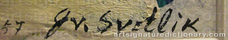Signature by Georges Von SWETLIK