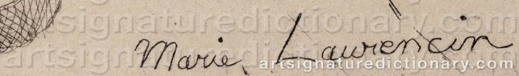 Signature by Marie LAURENCIN