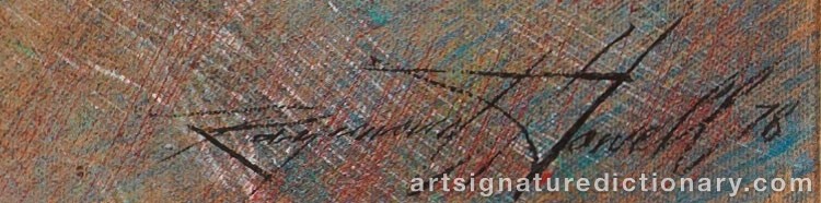 Authentic signature by Raymond HOWELL on Painting/Watercolour artwork
