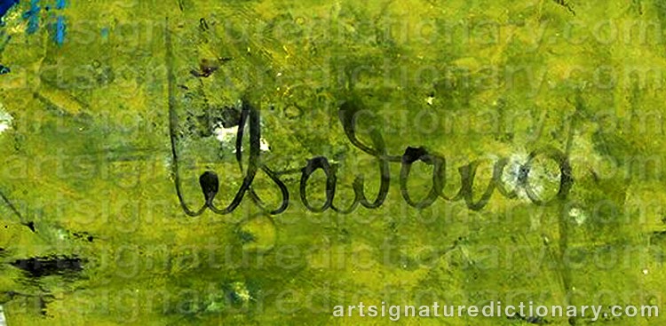 Authentic signature by Hoi LEBADANG on  artwork