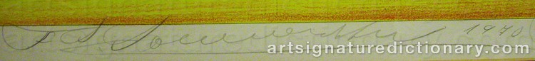 Signature by Friedrich SCHRÖDER-SONNENSTERN