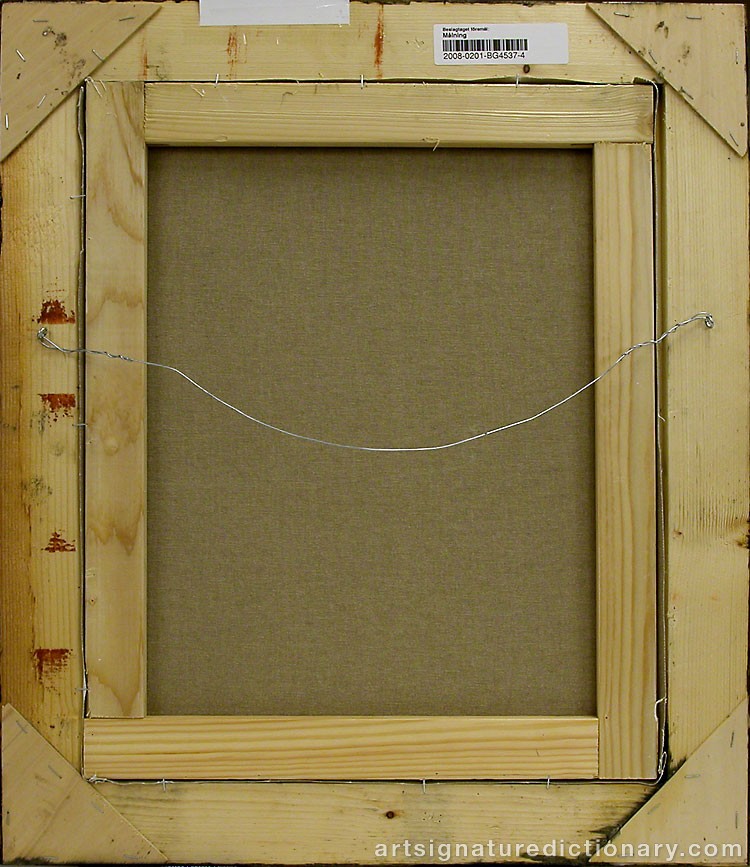 Close-up details showing Madelaine ‘M Pyk’ PYK signature forgery characteristics