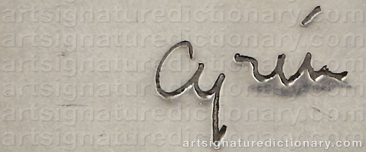Signature by Gunnar CYRÉN