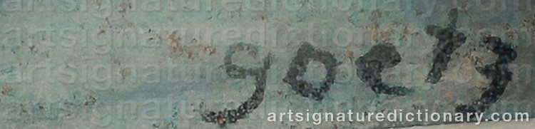 Signature by Henri GOETZ
