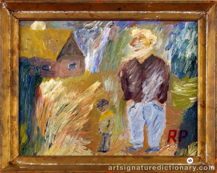 Close-up details showing Ragnar PERSON signature forgery characteristics