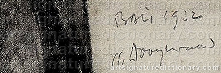 Signature by Willem DOOYEWAARD