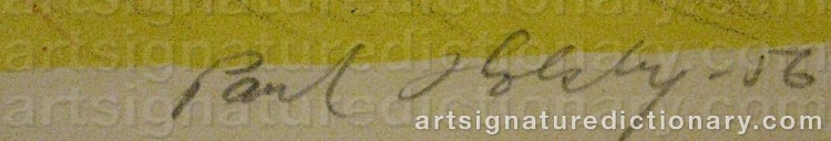 Signature by Paul HOLSBY