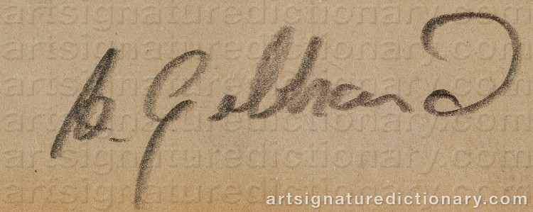 Signature by Albert GEBHARD
