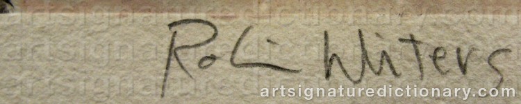Signature by Robin WINTERS